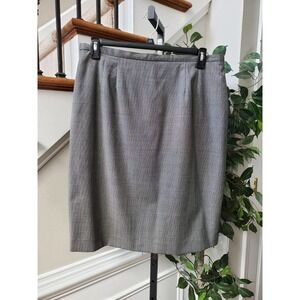 Bill Burns Women's Gray 100% Wool Pencil & Straight Knee Length Skirt Size 16